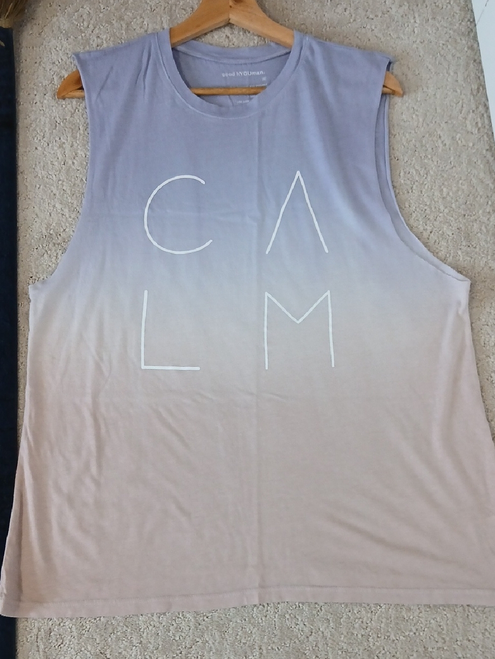 good hYOUman  Ombré Muscle Tee